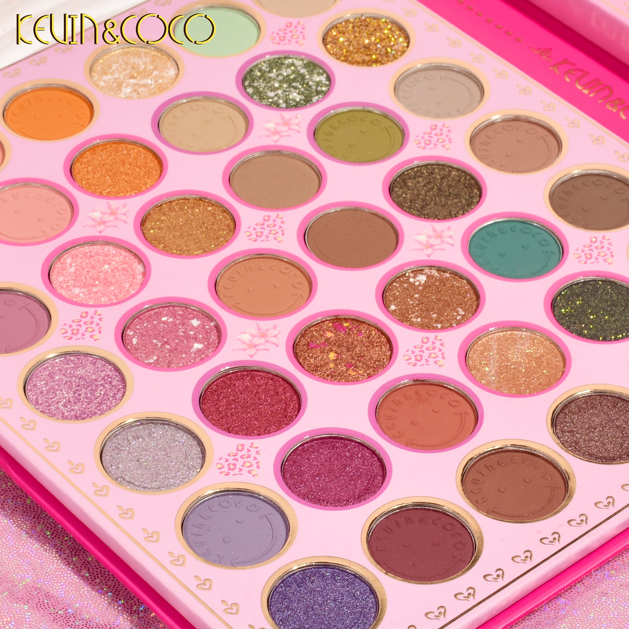 KEVIN&COCO Beauty & Beast 46 Color Eyeshadow & Cosmetic Set