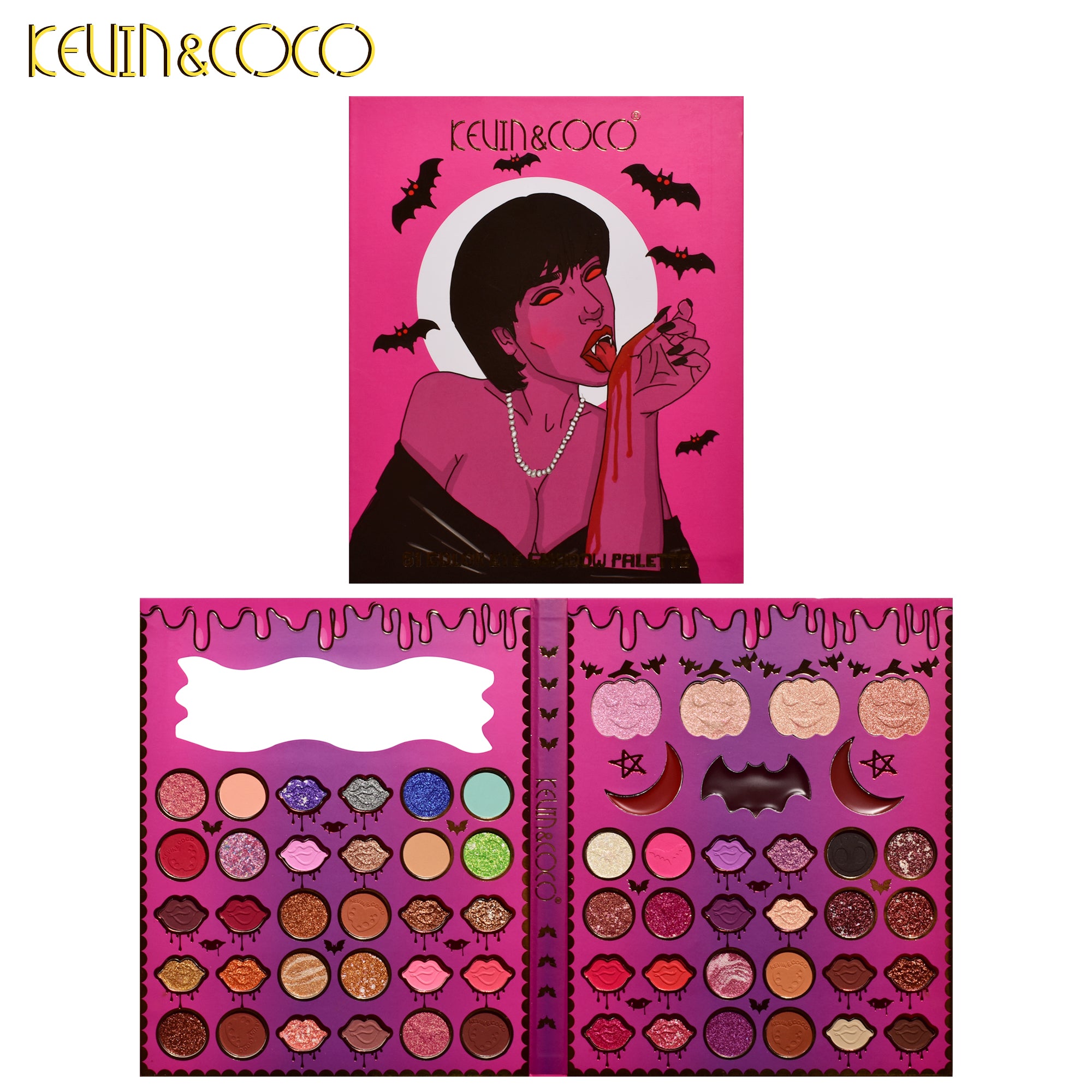 KEVIN&COCO Vampire Girl 61 Color eyeshadow Palette