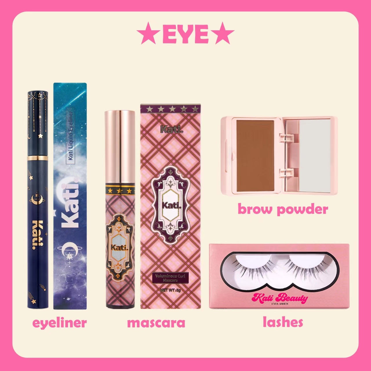Kati's signature makeup kit. The Pink Box 30 Makeup Essential